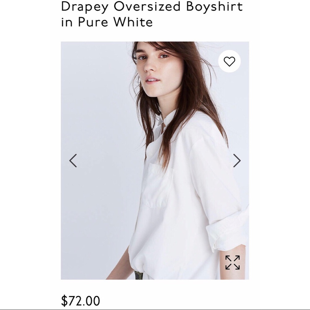 Madewell Drapey oversized boyshirt